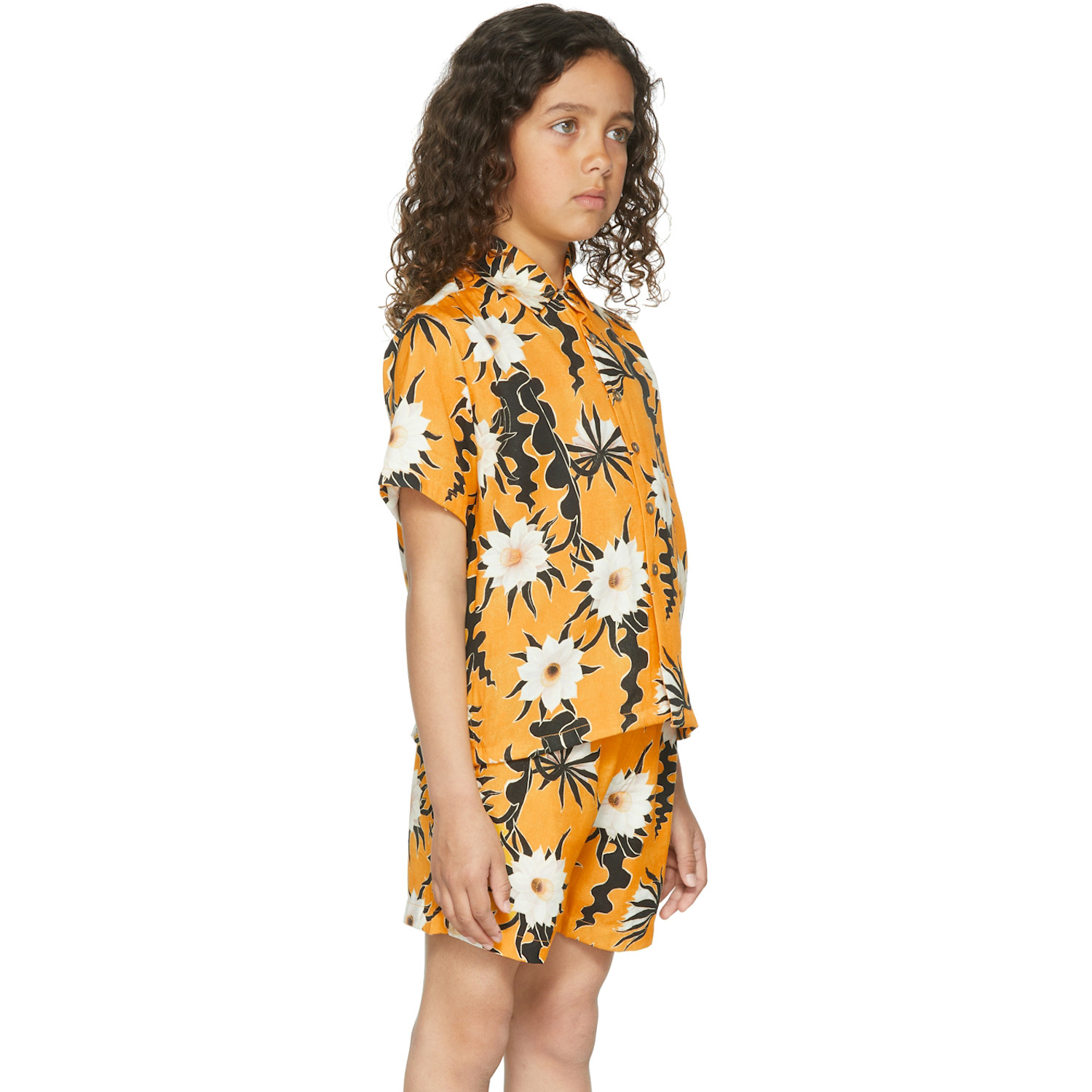  Endless Joy Ssense Exclusive Kids Yellow Epiphyllum Short Sleeve Shirt 