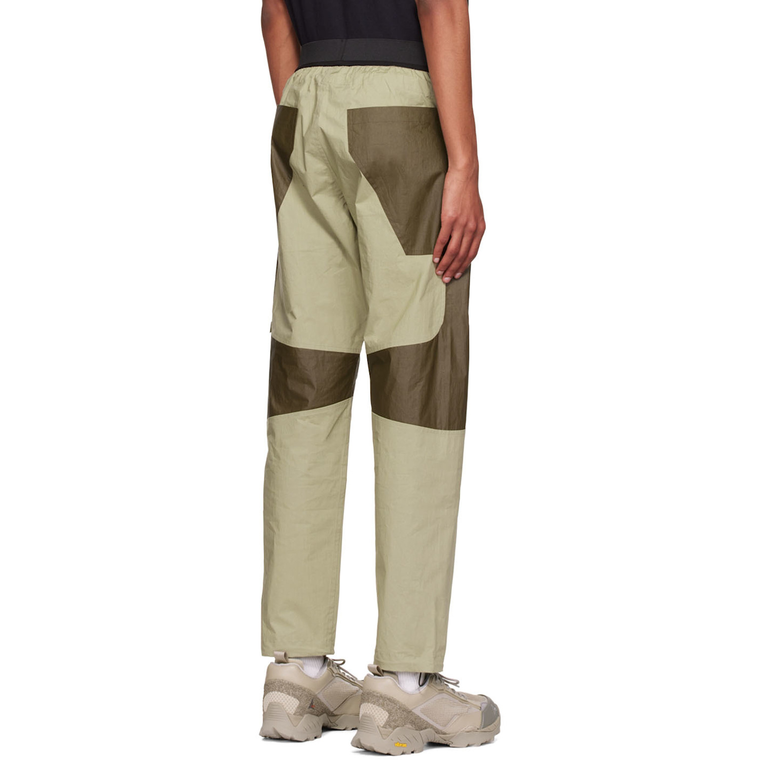  Ranra Beige & Brown Acrylic Trousers 