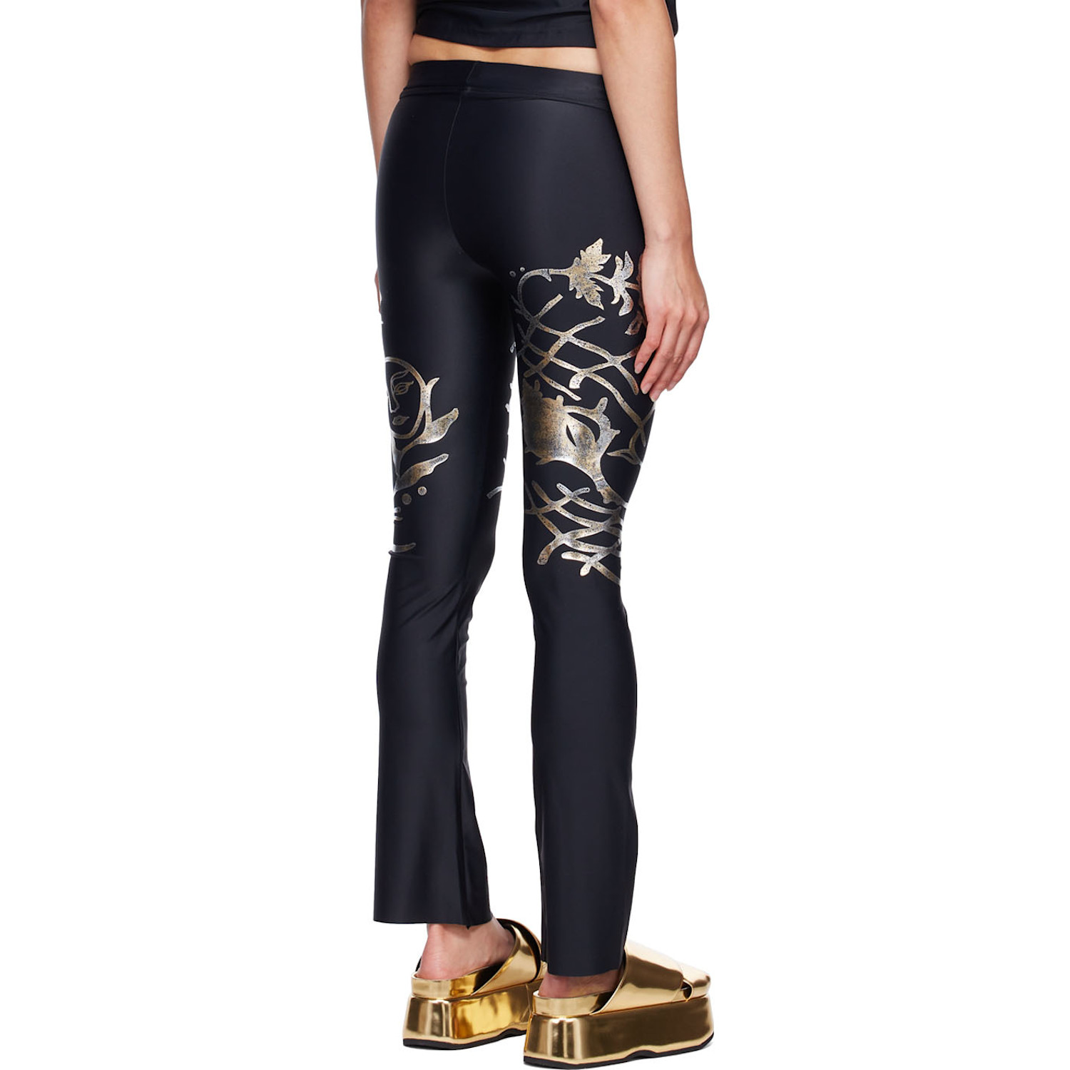  Di Petsa Black Recycled Polyester Leggings 