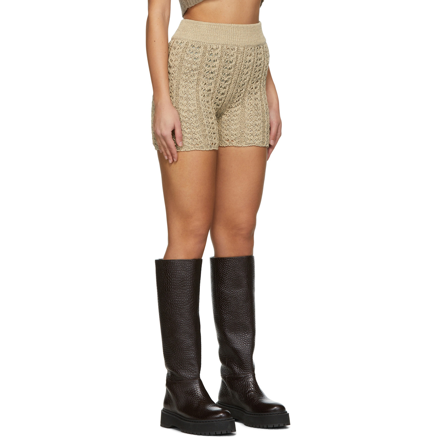  Drae Beige Cotton Shorts 
