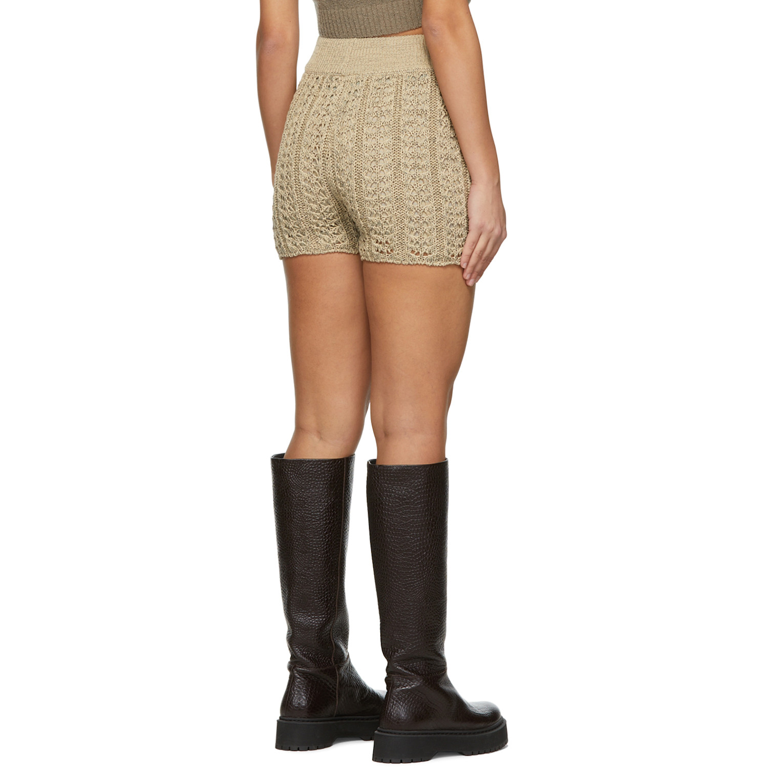  Drae Beige Cotton Shorts 