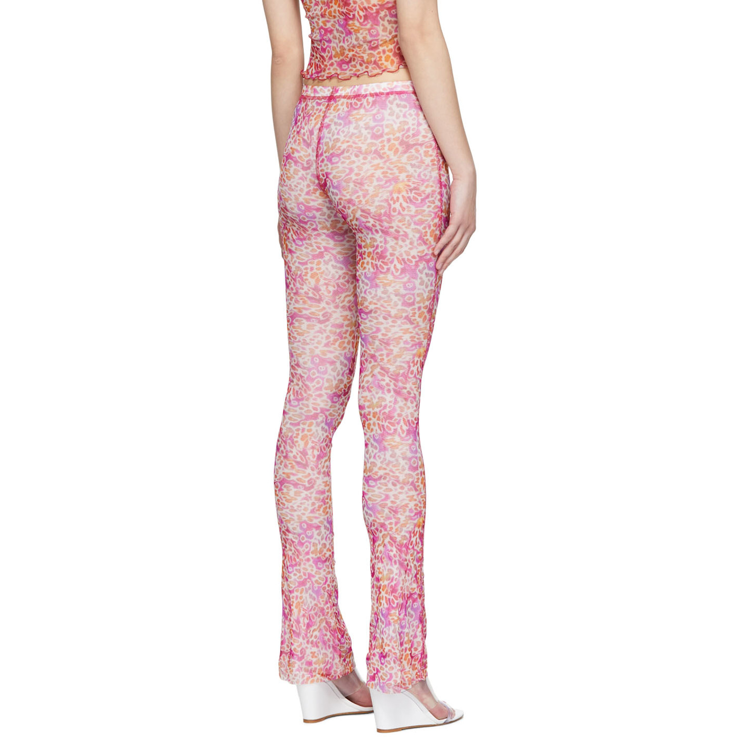  Priscavera Pink Nylon Lounge Pants 