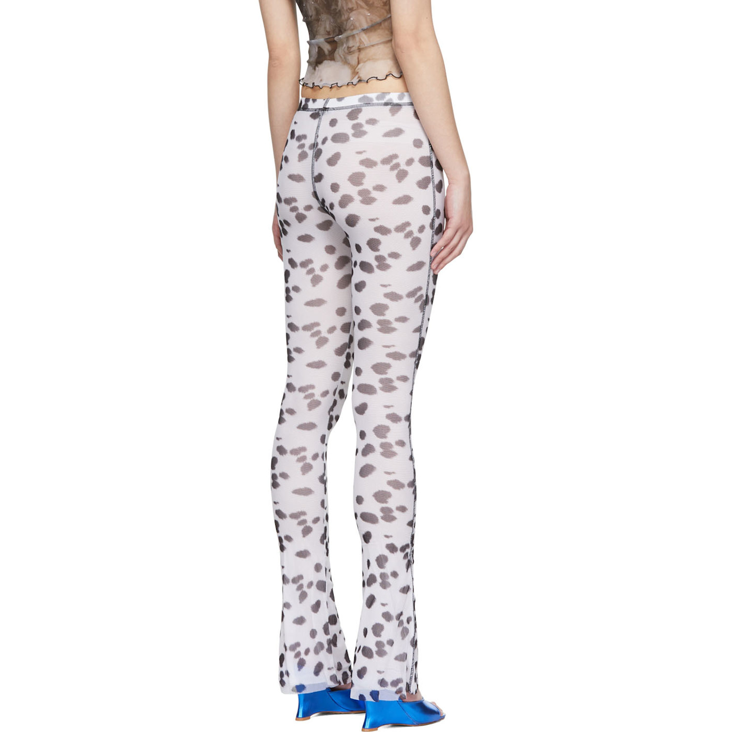  Priscavera White Nylon Lounge Pants 