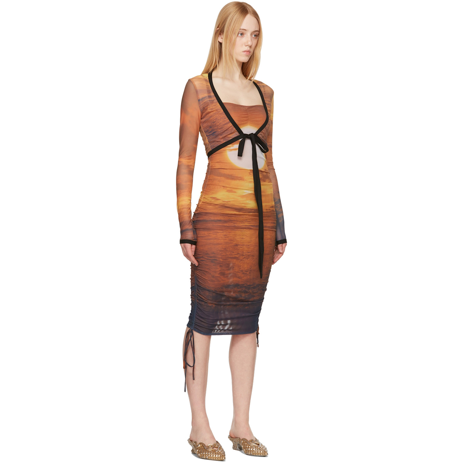  Priscavera Orange Wrap Sunset T-shirt 