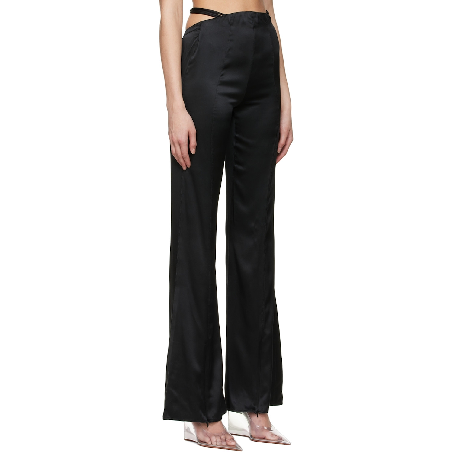  Subsurface Ssense Exclusive Black Ribbon Trousers 