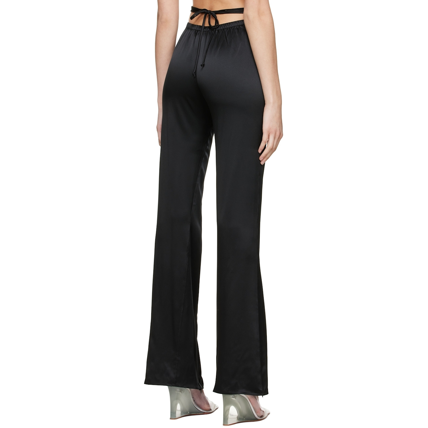  Subsurface Ssense Exclusive Black Ribbon Trousers 