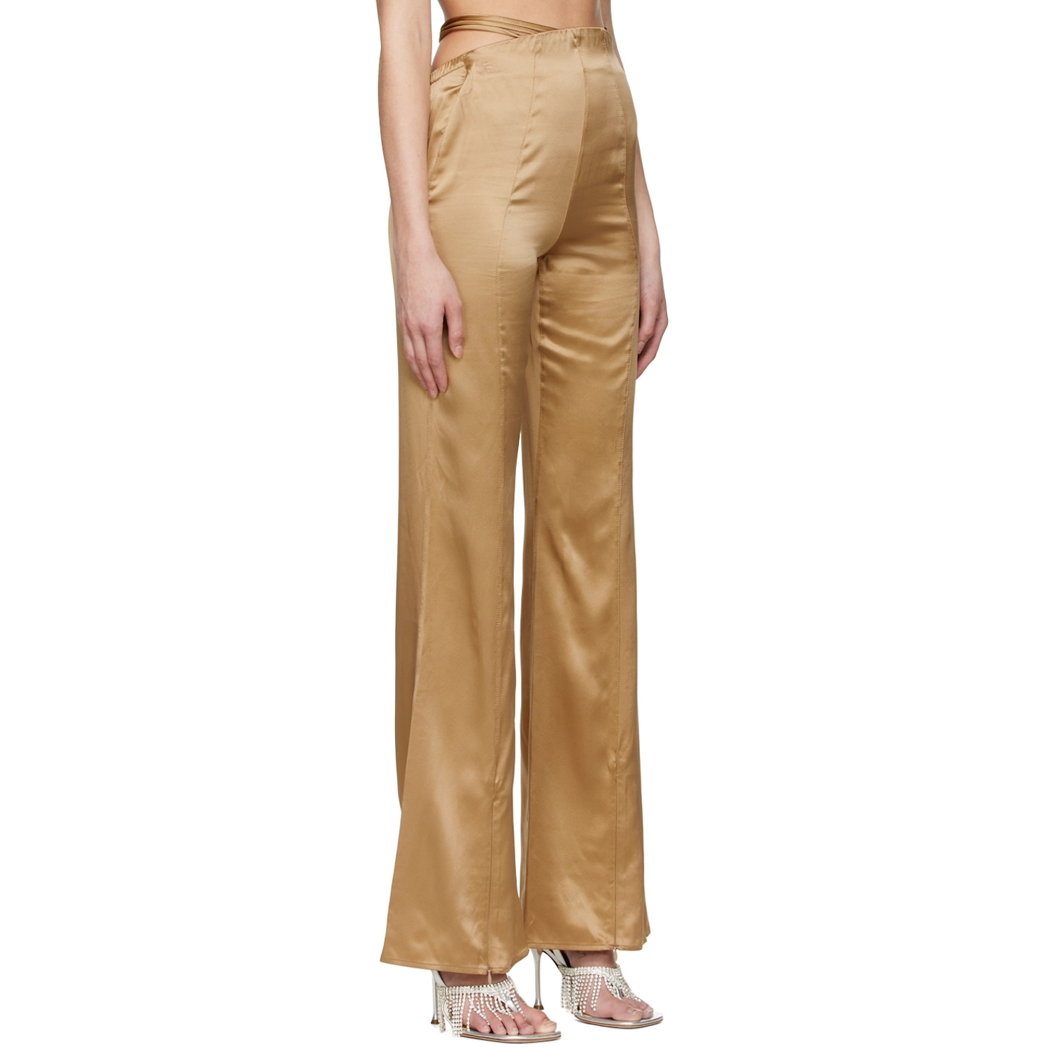  Subsurface Ssense Exclusive Gold Ribbon Trousers 