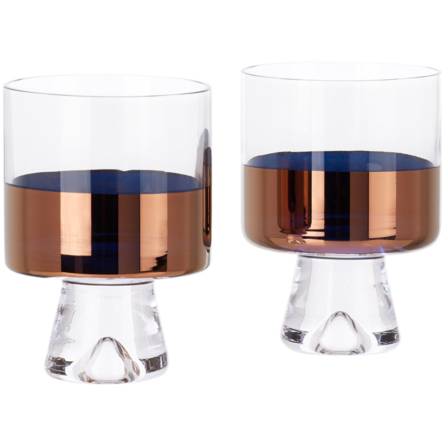  Tom Dixon Copper Tank Low Ball Glass Set 