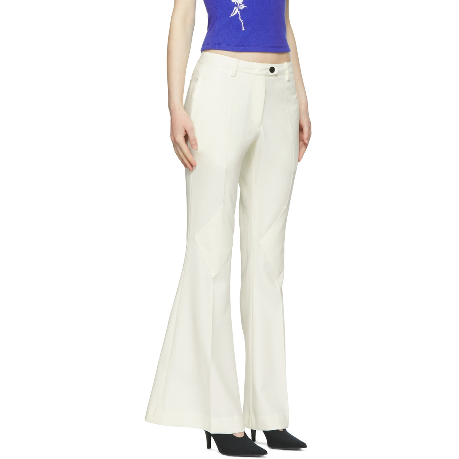 Kijun Off-white Diamond Trousers 
