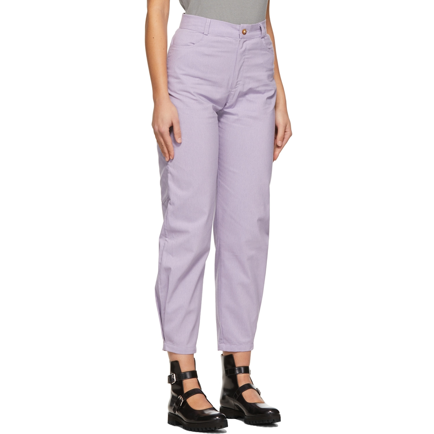  Kika Vargas Purple Ella Trousers 