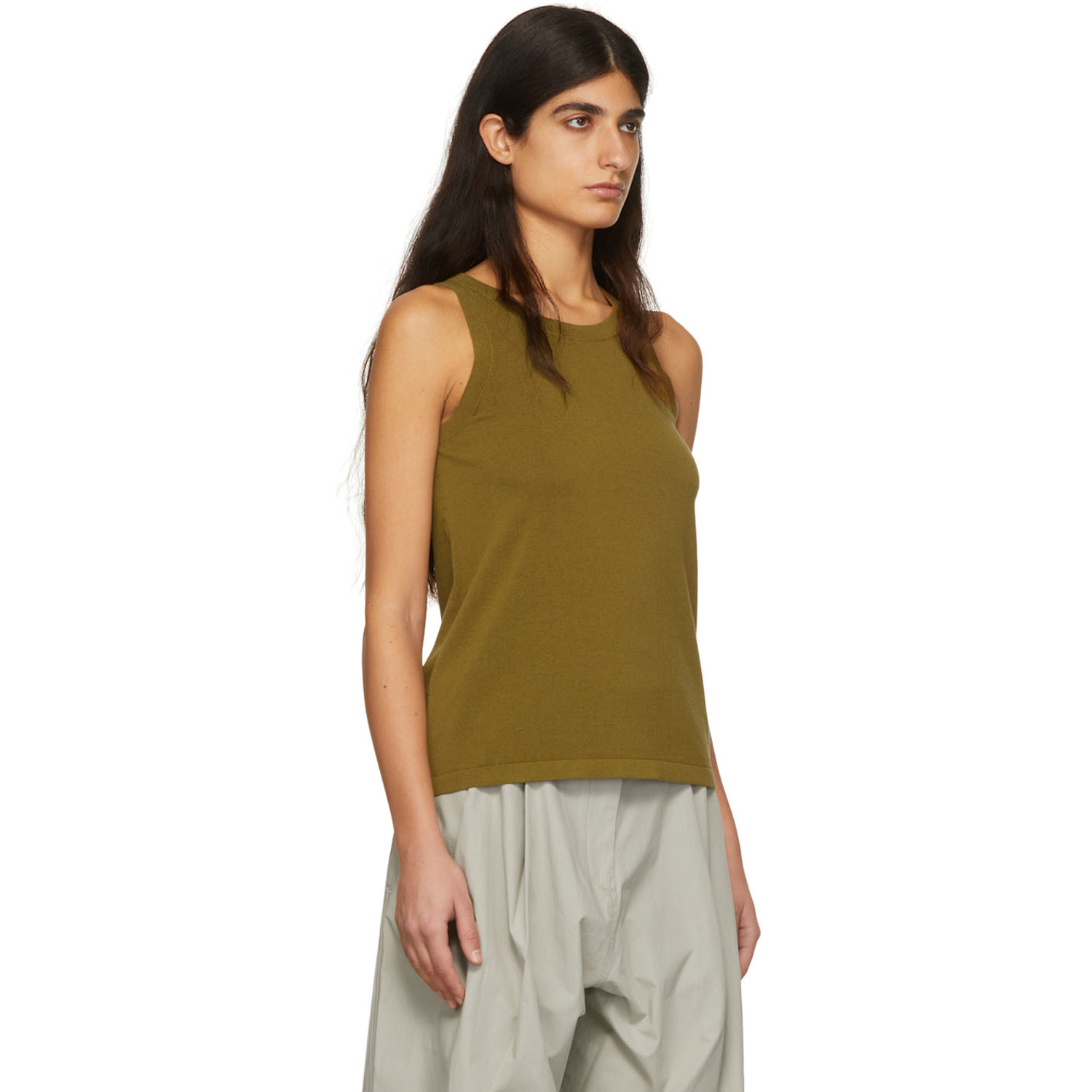  Studio Nicholson Khaki Circa Tank Top 
