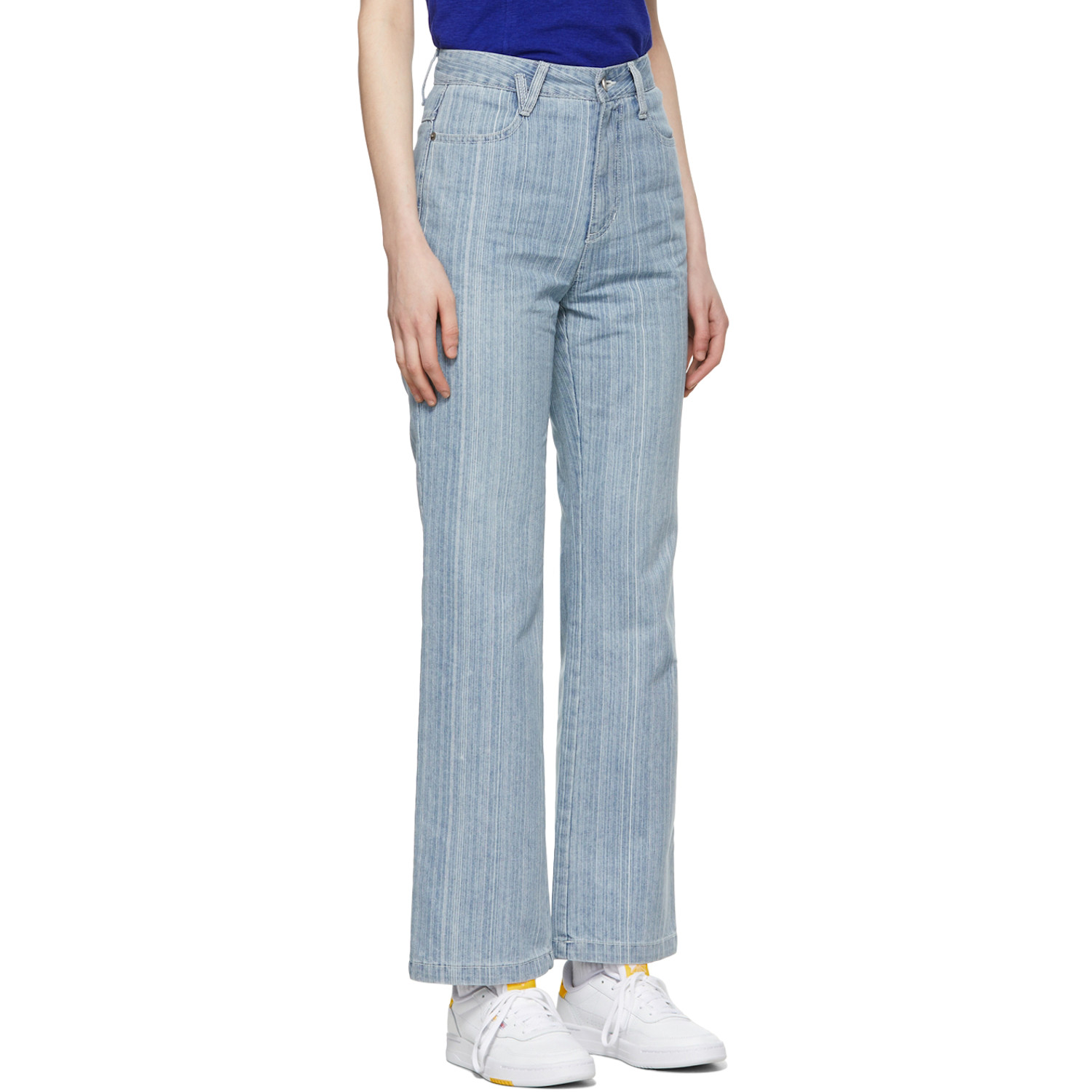  Sjyp Blue Stripe Jeans 