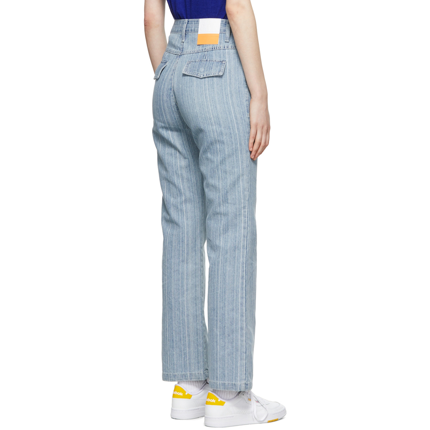  Sjyp Blue Stripe Jeans 