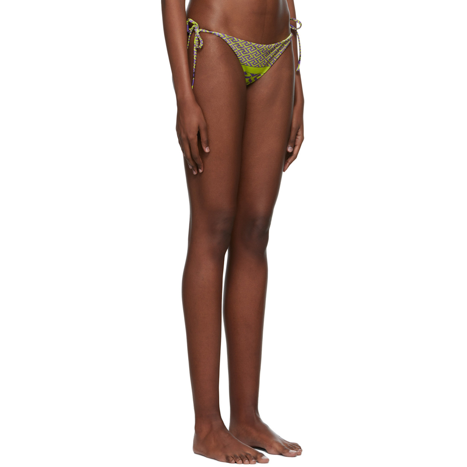  Versace Underwear Green La Greca Bikini Bottom 
