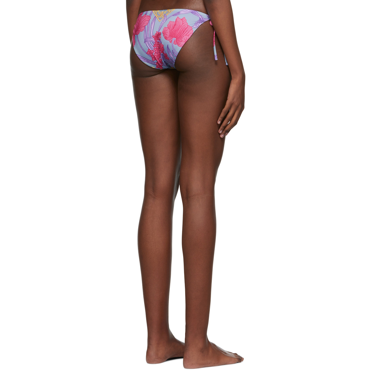  Versace Underwear Blue Polyester Bikini Bottom 