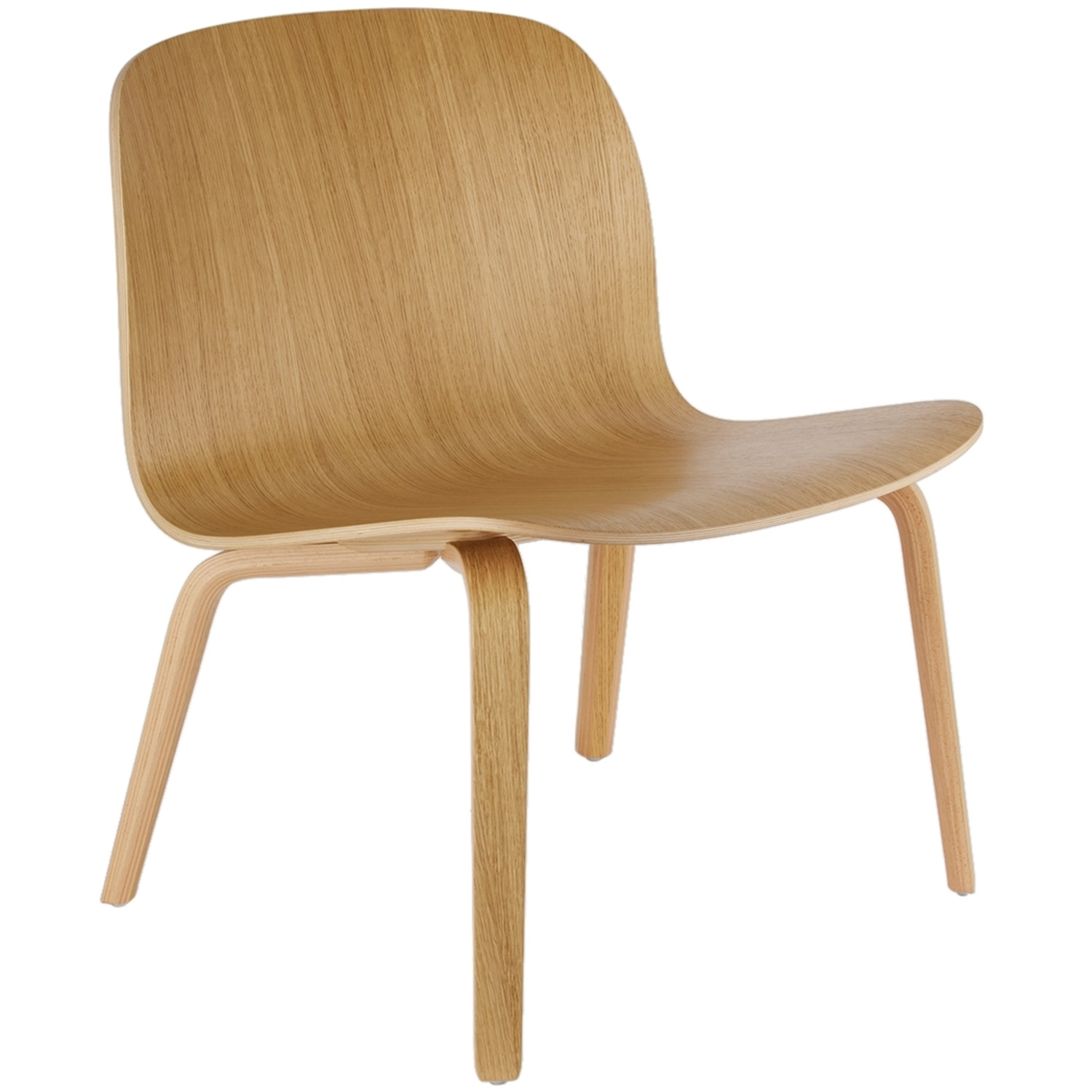  Muuto Beige Oak Visu Lounge Chair 