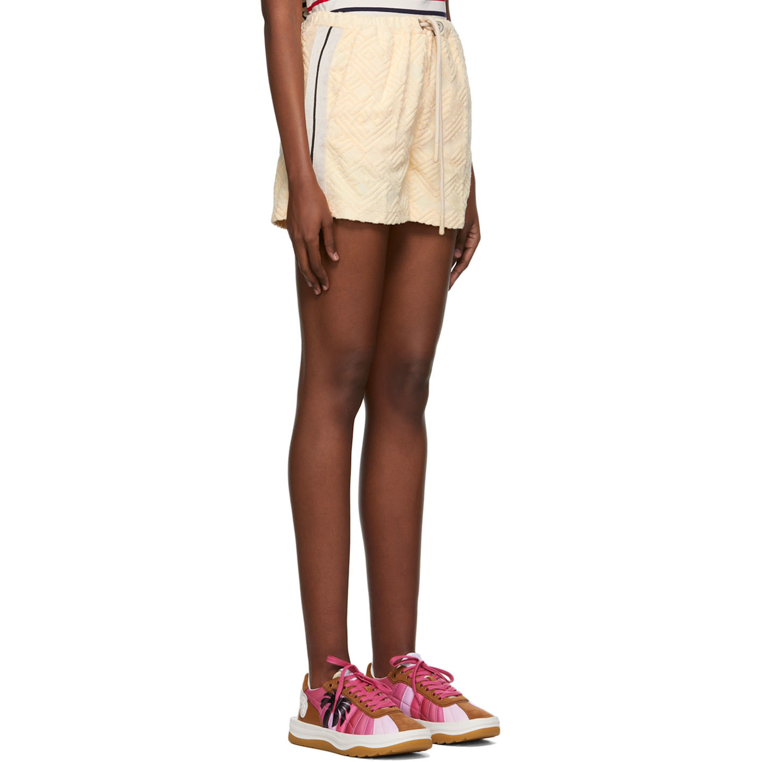  Palm Angels Beige Cotton Shorts 