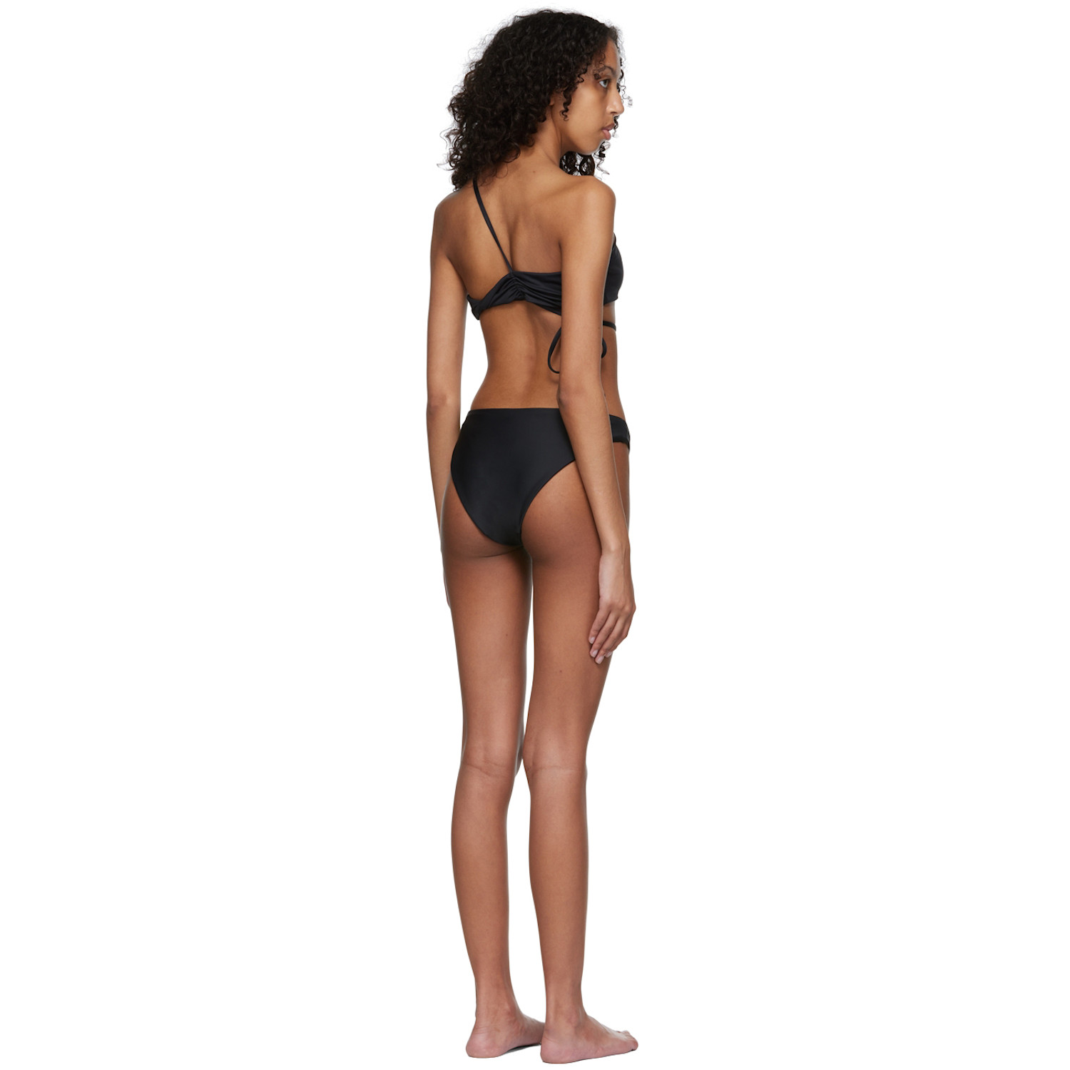  Rosetta Getty Black Recycled Nylon Bikini 