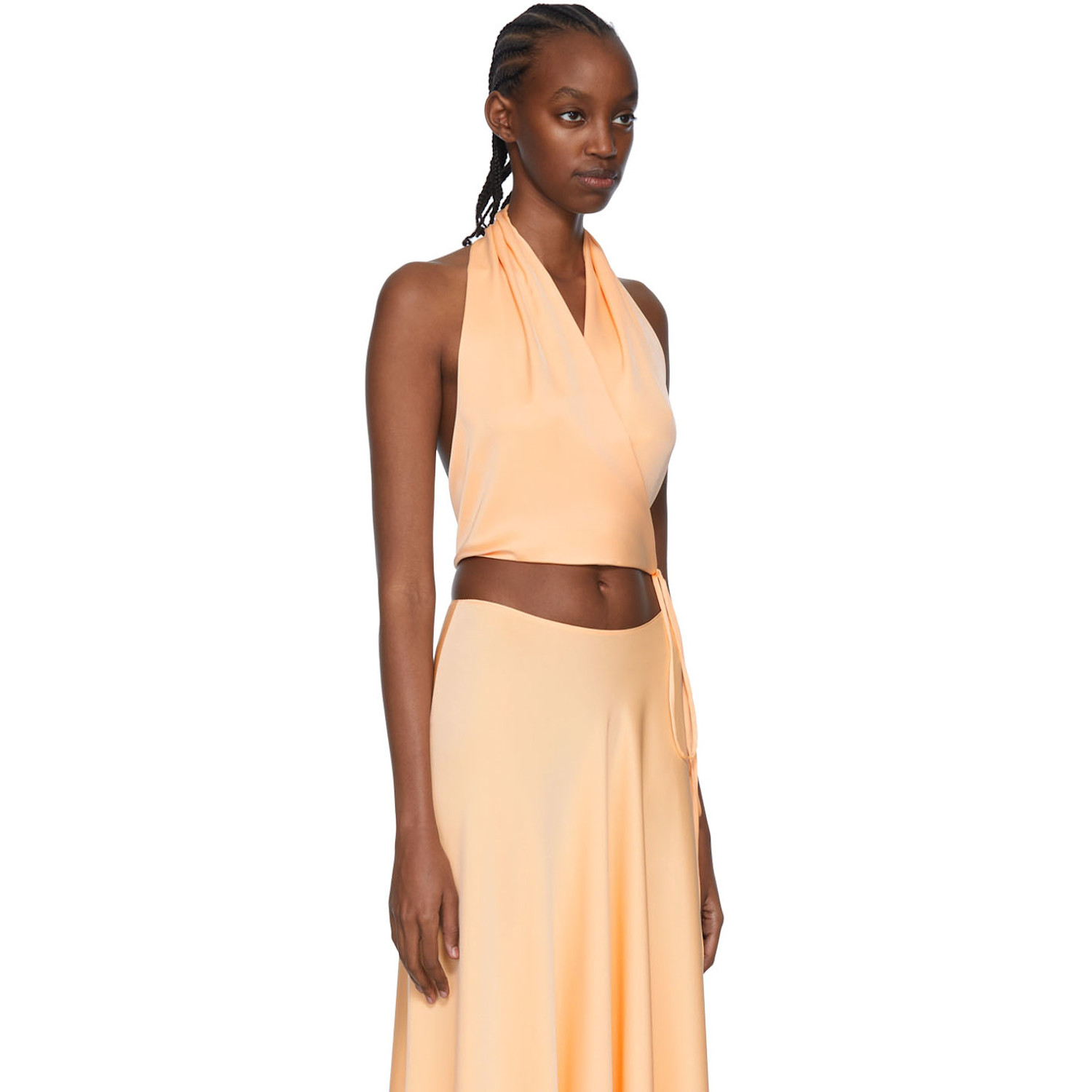  Rosetta Getty Orange Polyester Camisole 