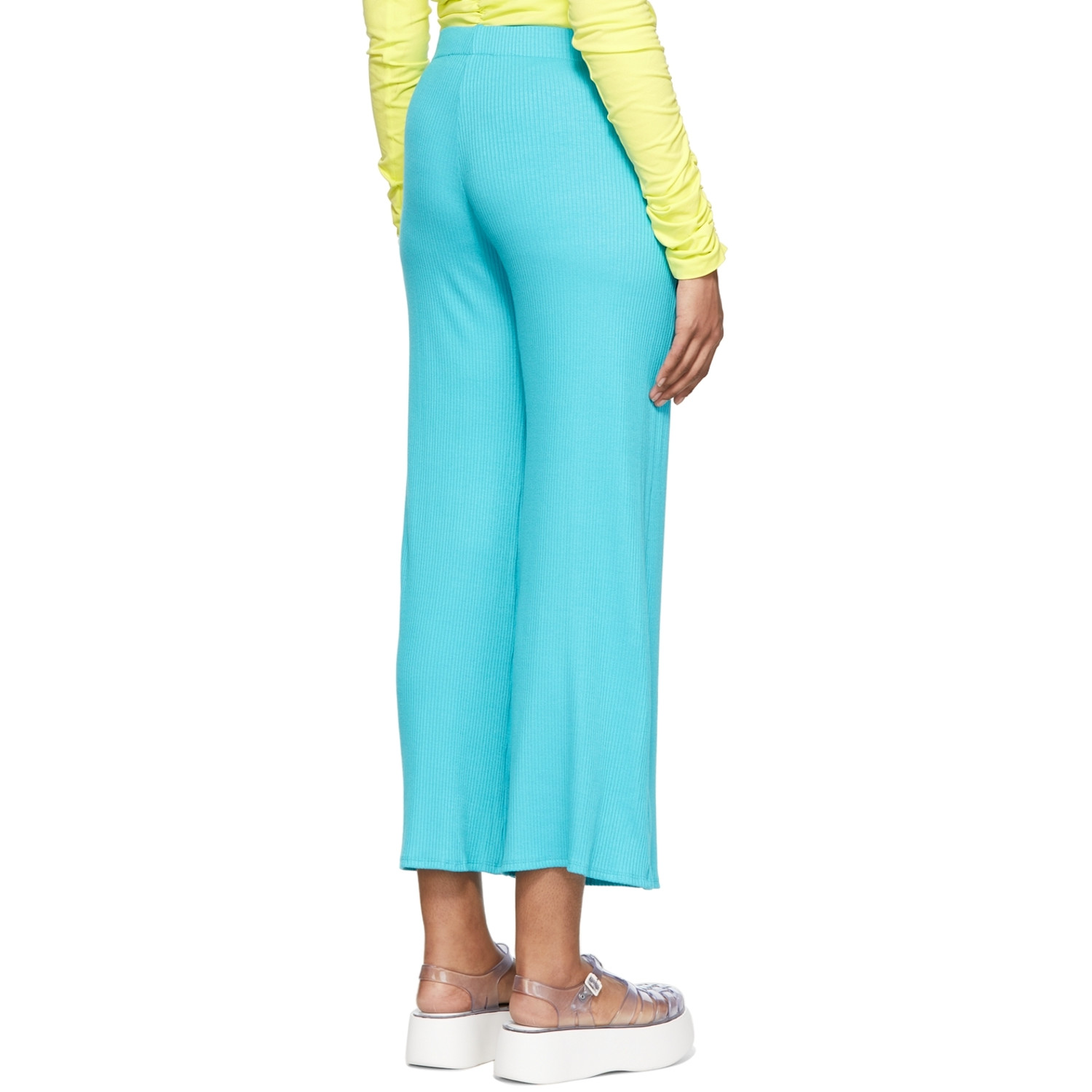  Simonmiller Blue Wide Long Fine Rib Marek Lounge Pants 