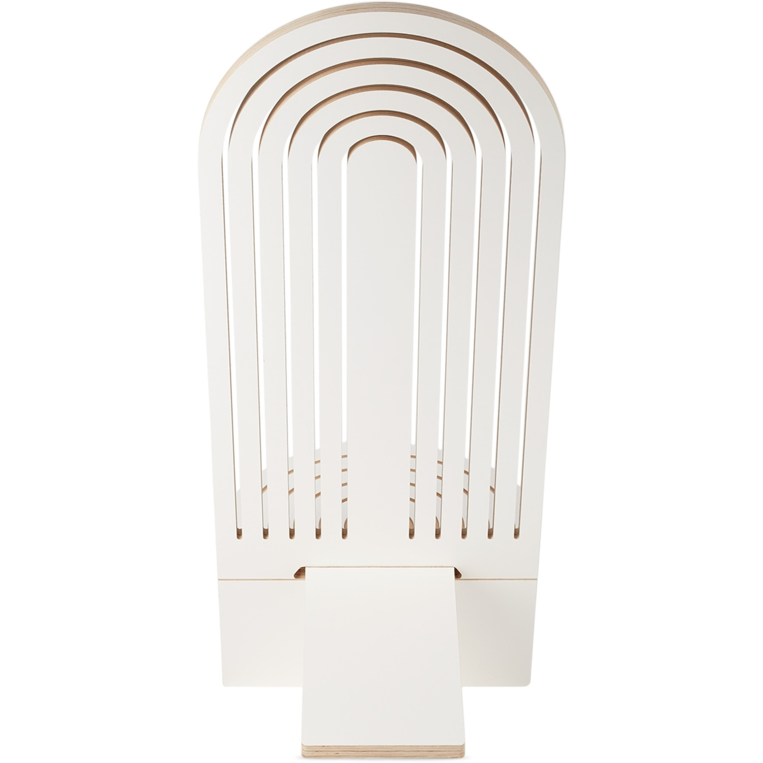  Curves By Sean Brown White Extended Archway Chair 