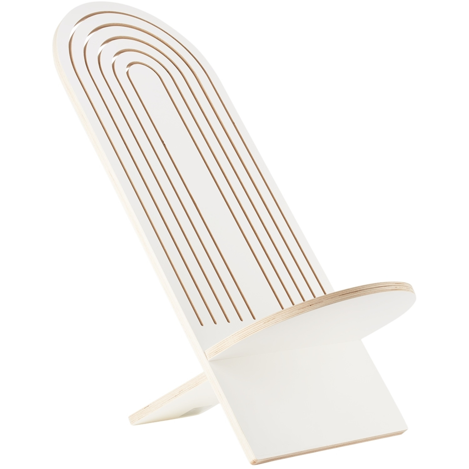  Curves By Sean Brown White Extended Archway Chair 