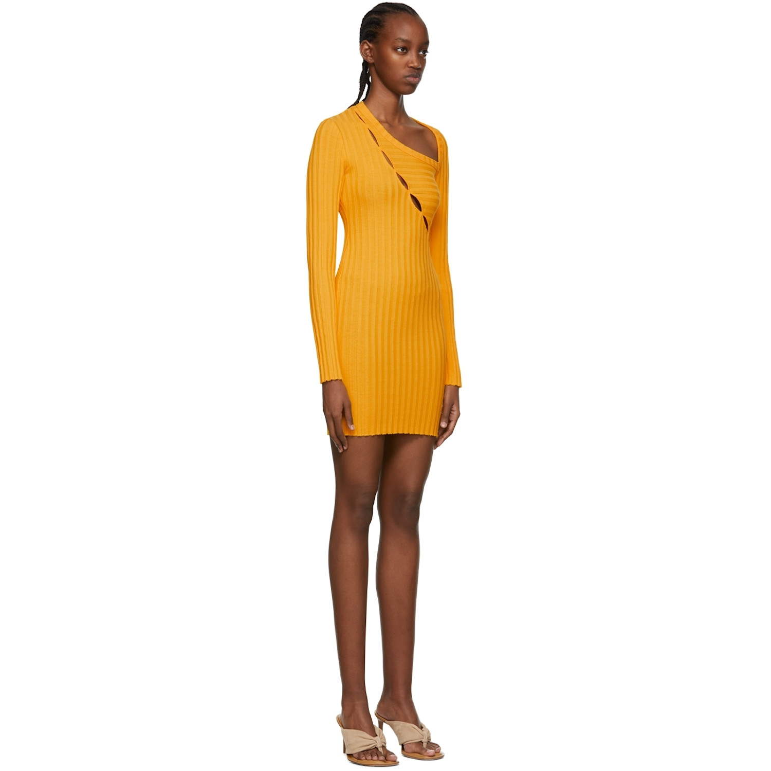  Cotton Citizen Yellow Capri Mini Dress 