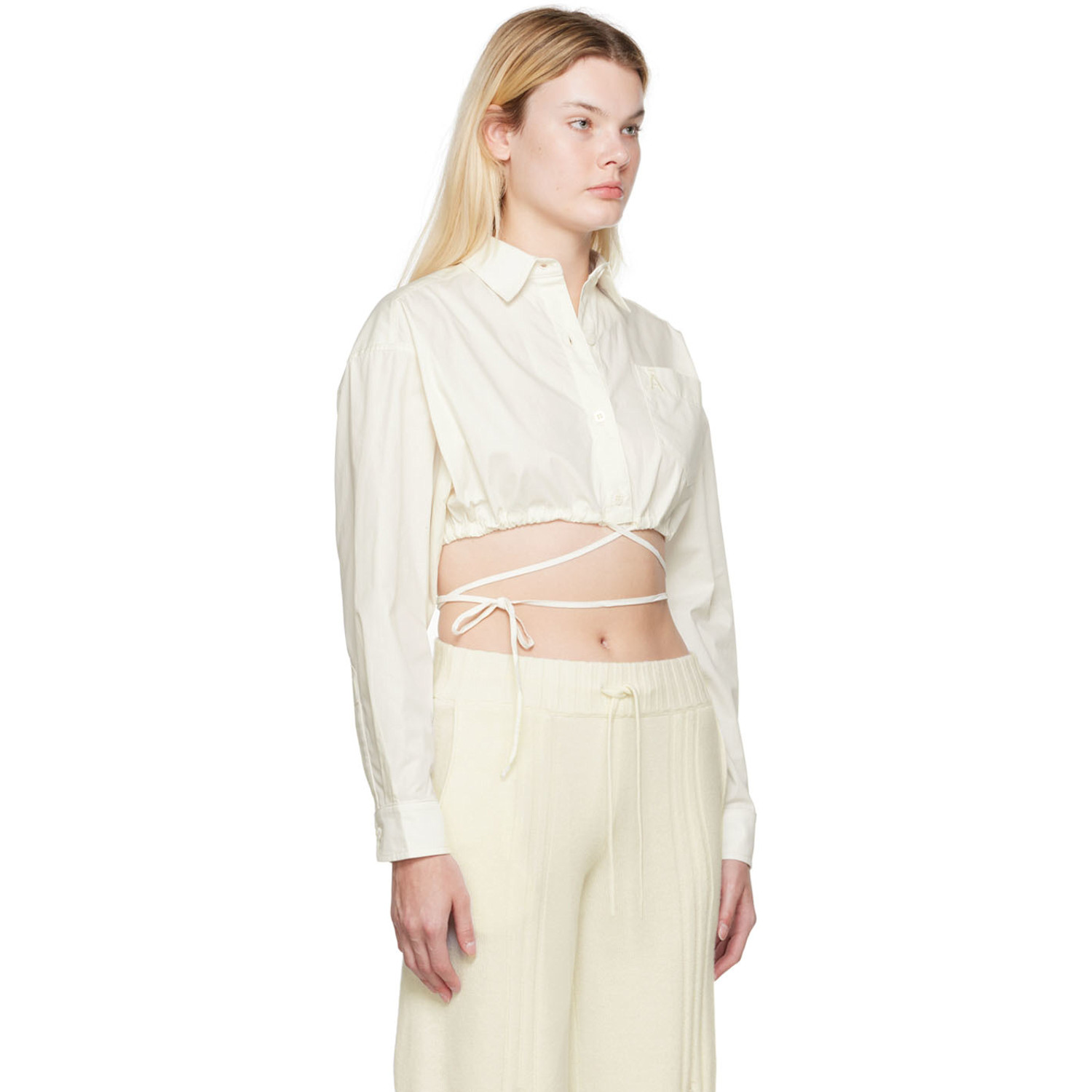  AndreĀdamo Off-white Coulisse Shirt 