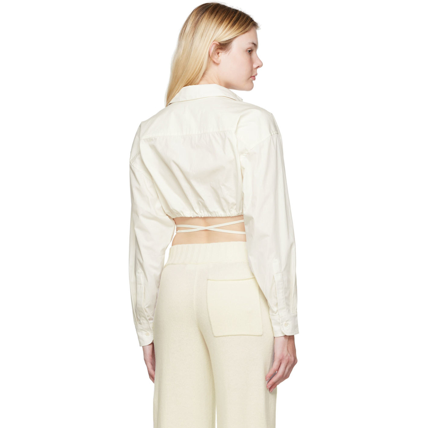  AndreĀdamo Off-white Coulisse Shirt 