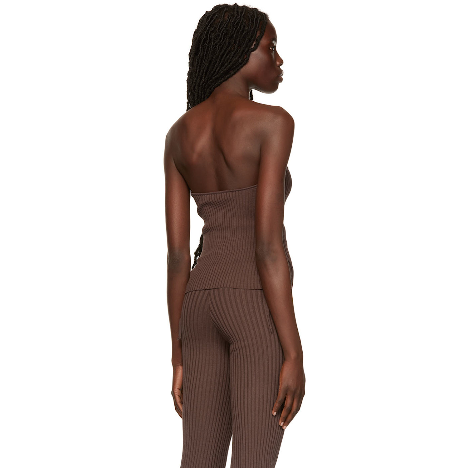  AndreĀdamo Brown Rib Camisole 