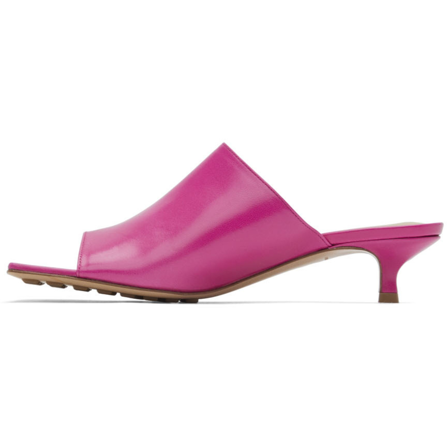 Bottega Veneta Pink Stretch Mules 