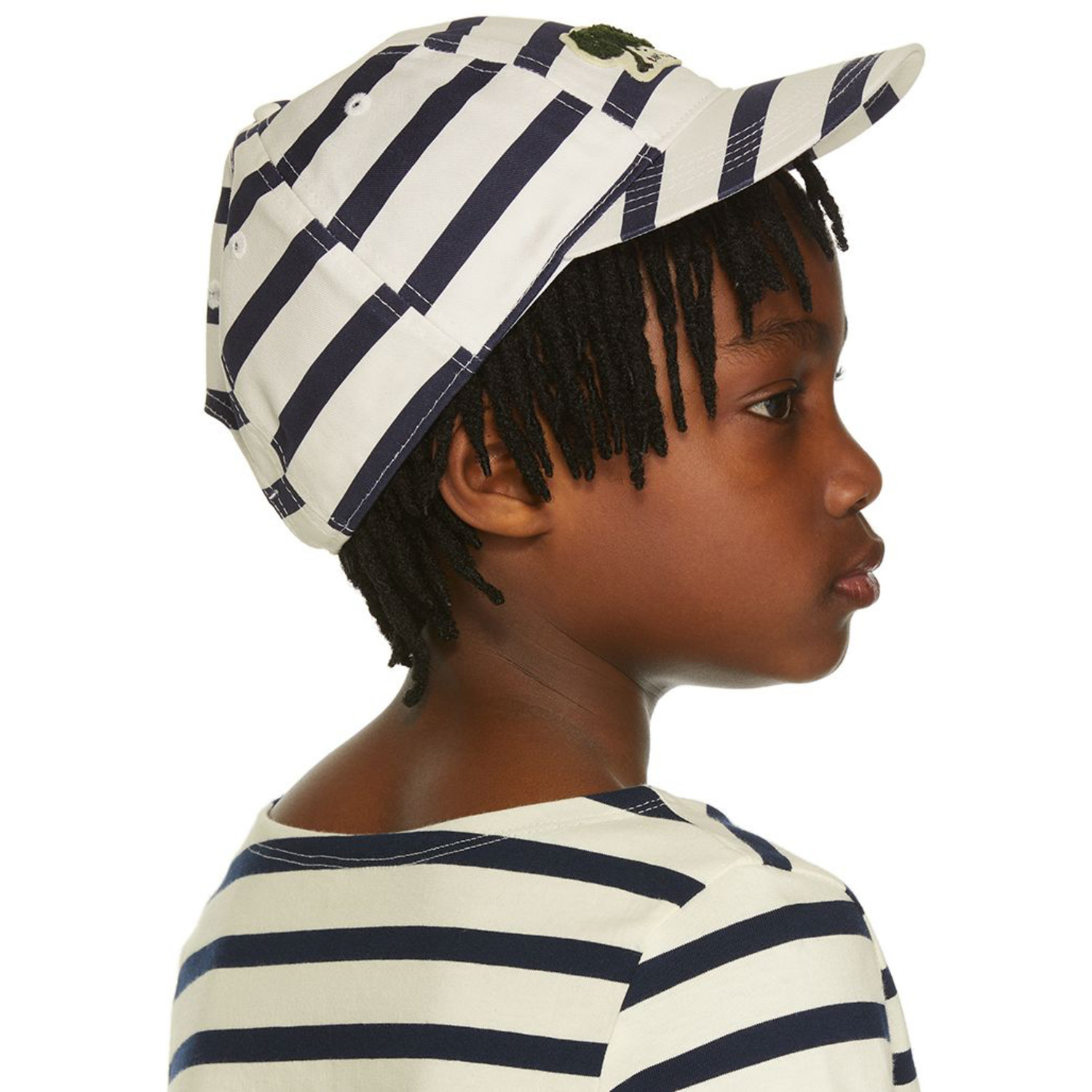  Mini Rodini Kids White & Navy Chameleon Cap 