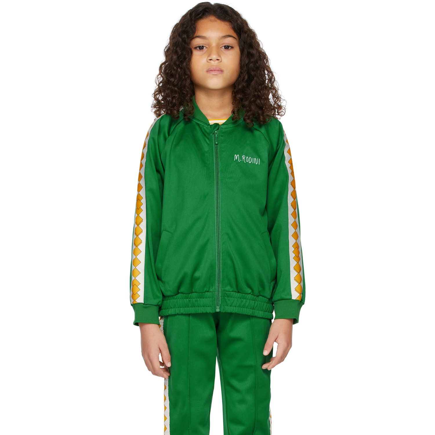  Mini Rodini Kids Green Wct Track Jacket 