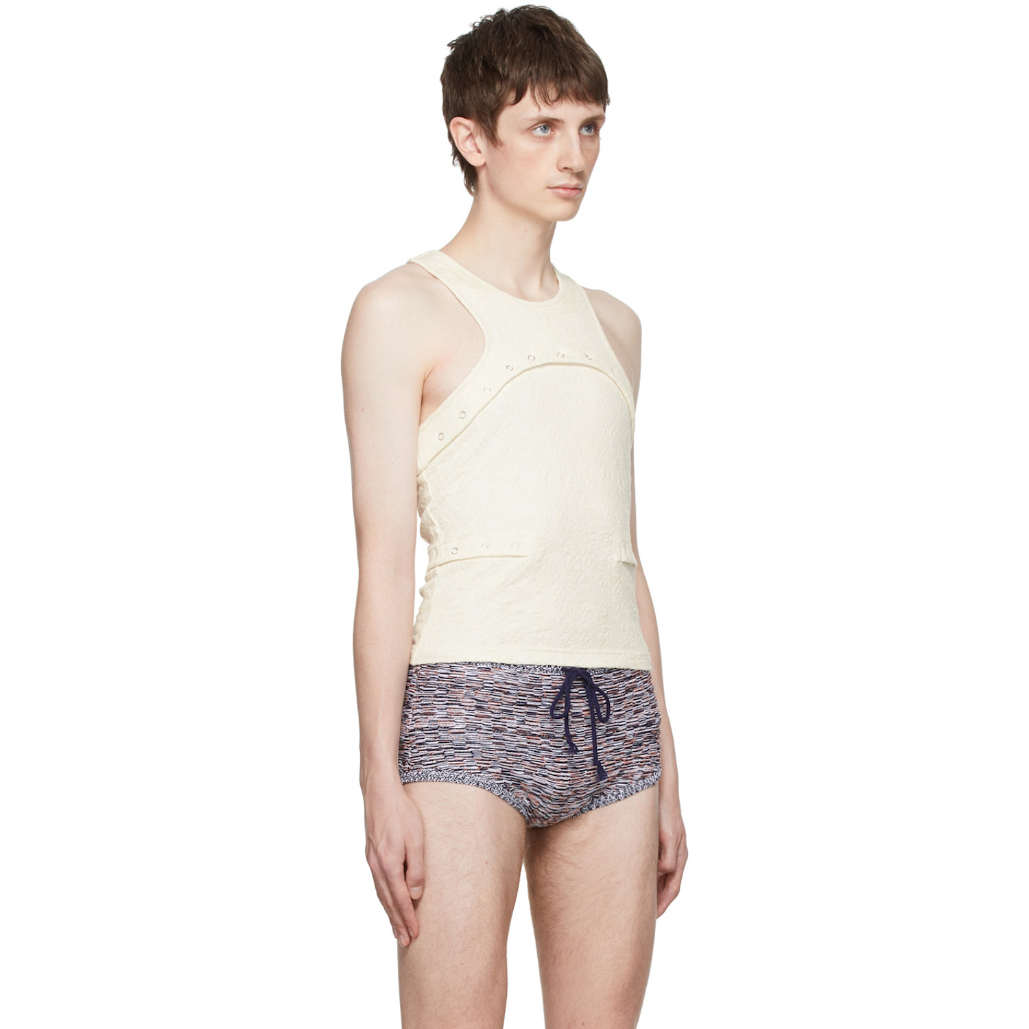  Eckhaus Latta Off-white Undone Tank Top 