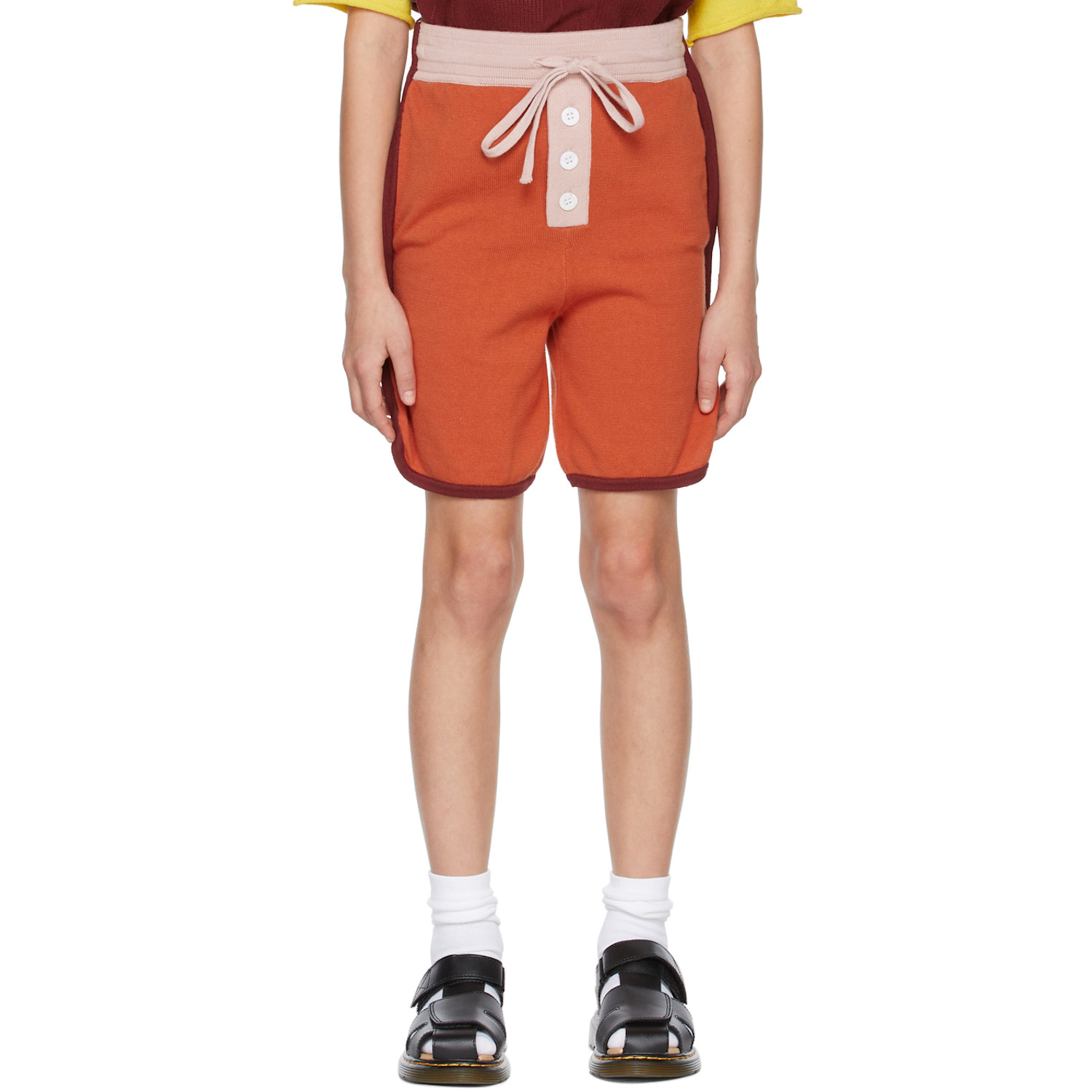  Ligne Noire Kids Orange Boxer Shorts 