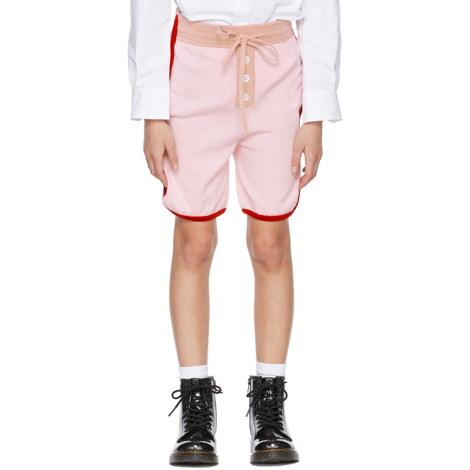 Ligne Noire Kids Pink Boxer Shorts 