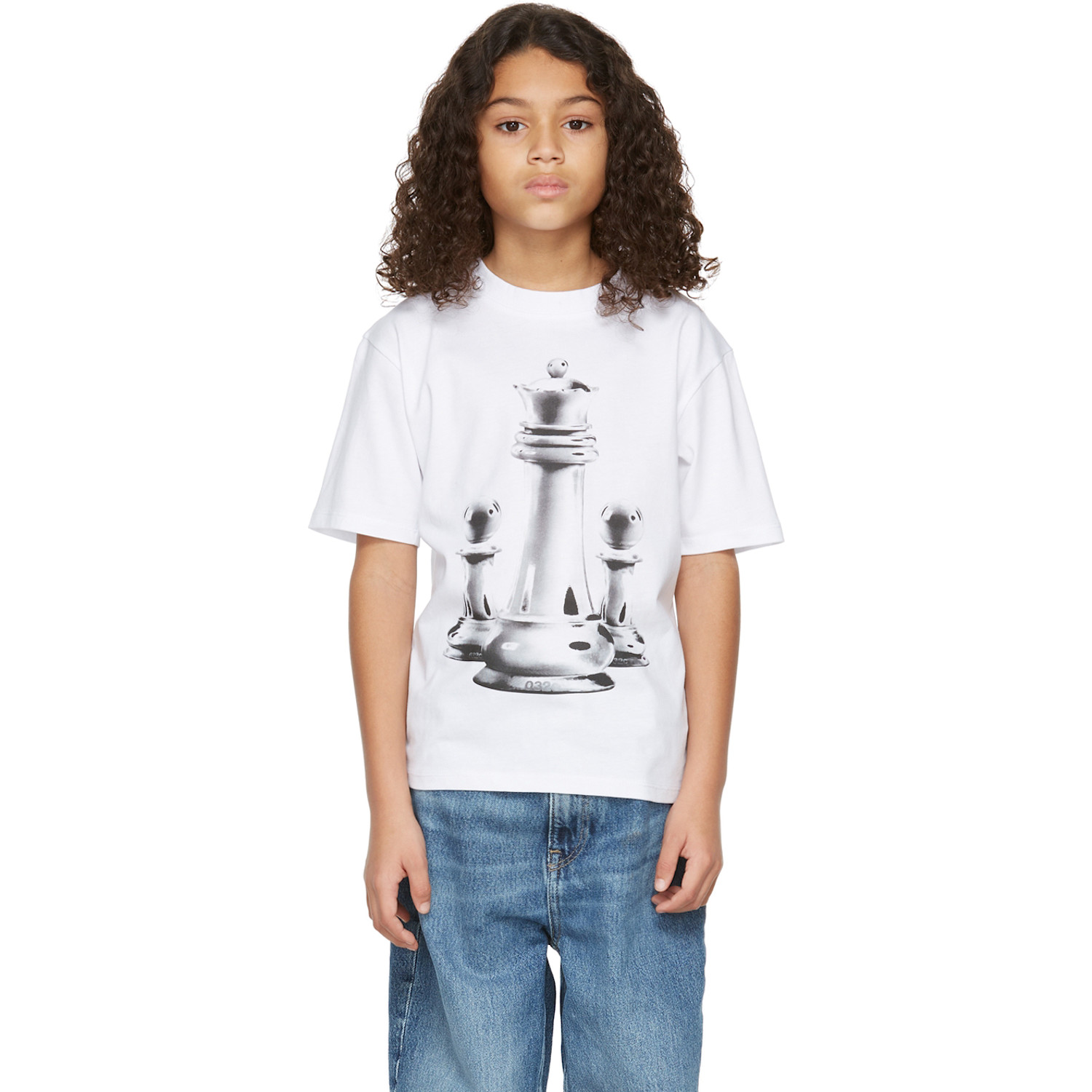  032c Ssense Exclusive Kids White Chess T-shirt 