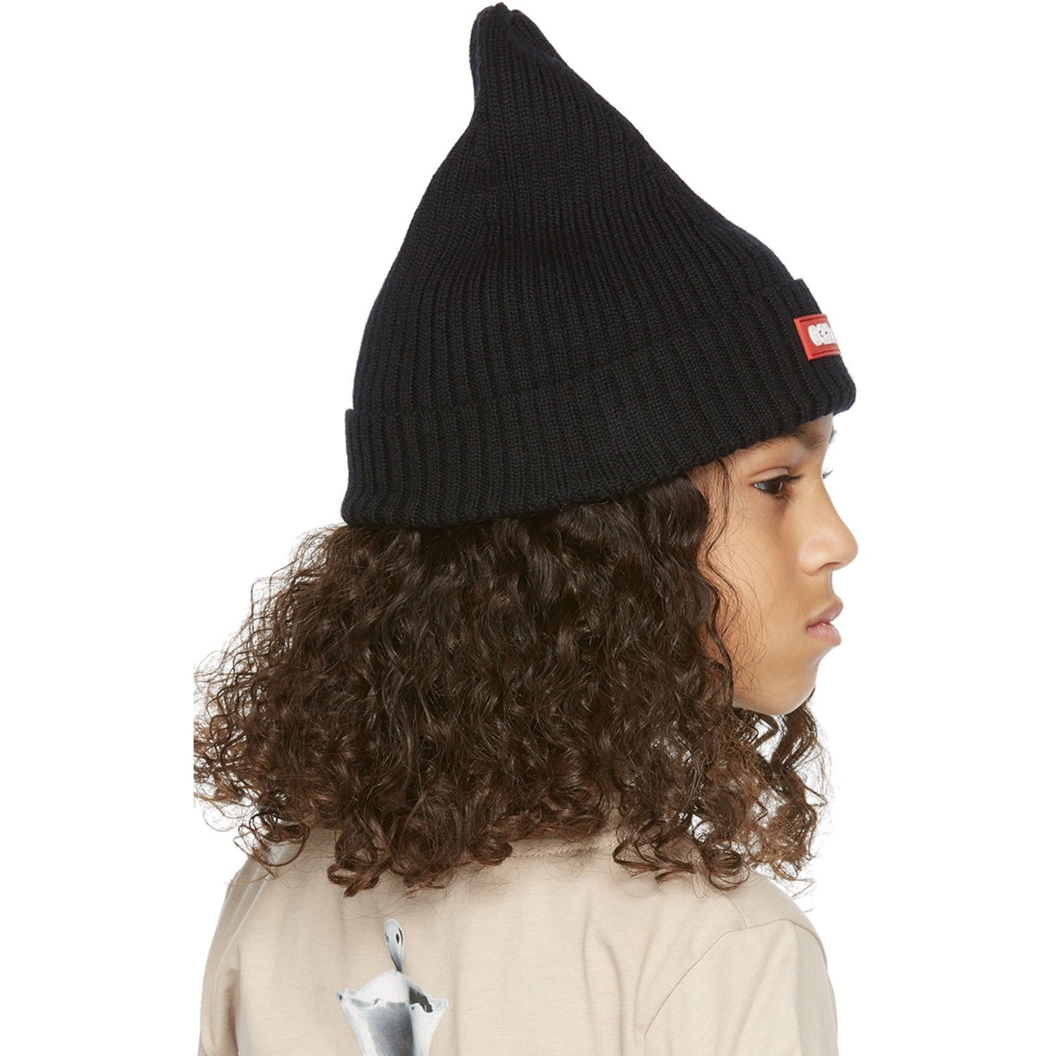  032c Ssense Exclusive Kids Black Beanie 