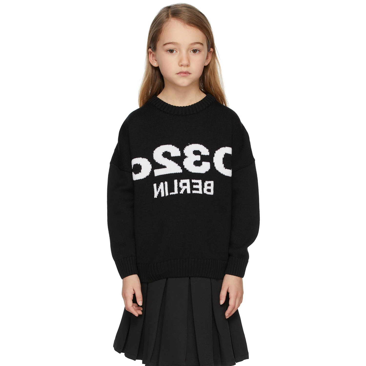  032c Ssense Exclusive Kids Black Selfie Sweater 