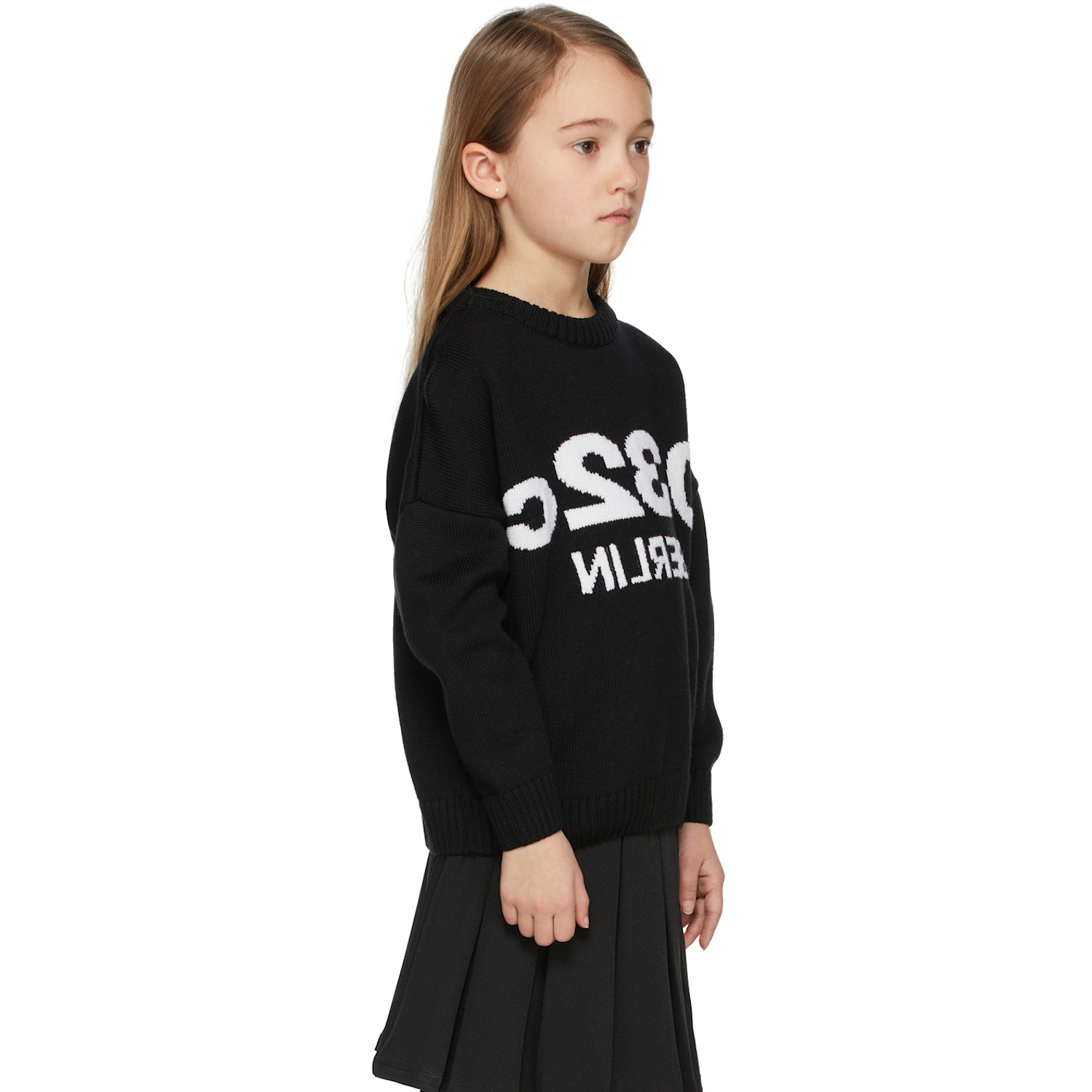  032c Ssense Exclusive Kids Black Selfie Sweater 