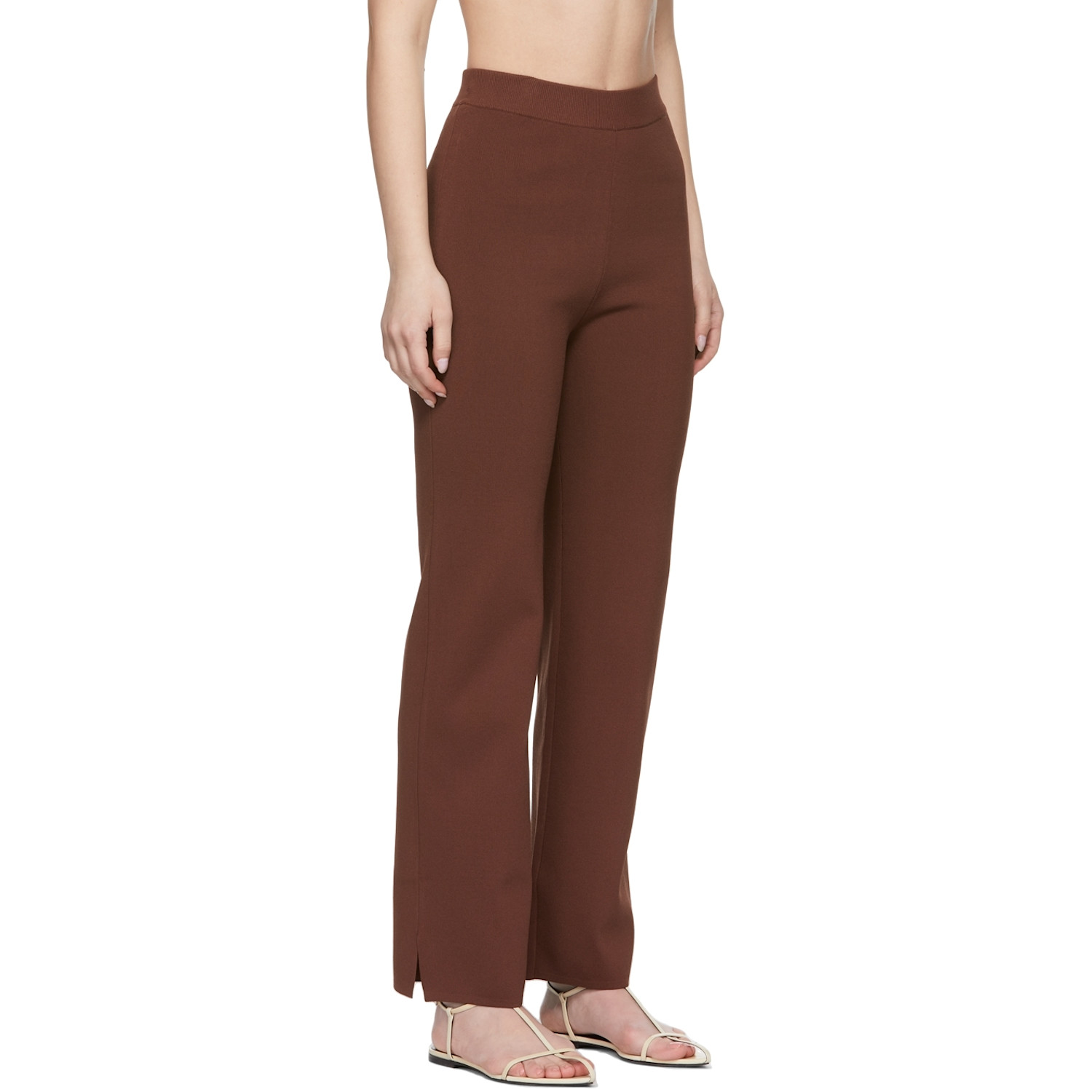  Nanushka Burgundy Domino Compact Lounge Pants 
