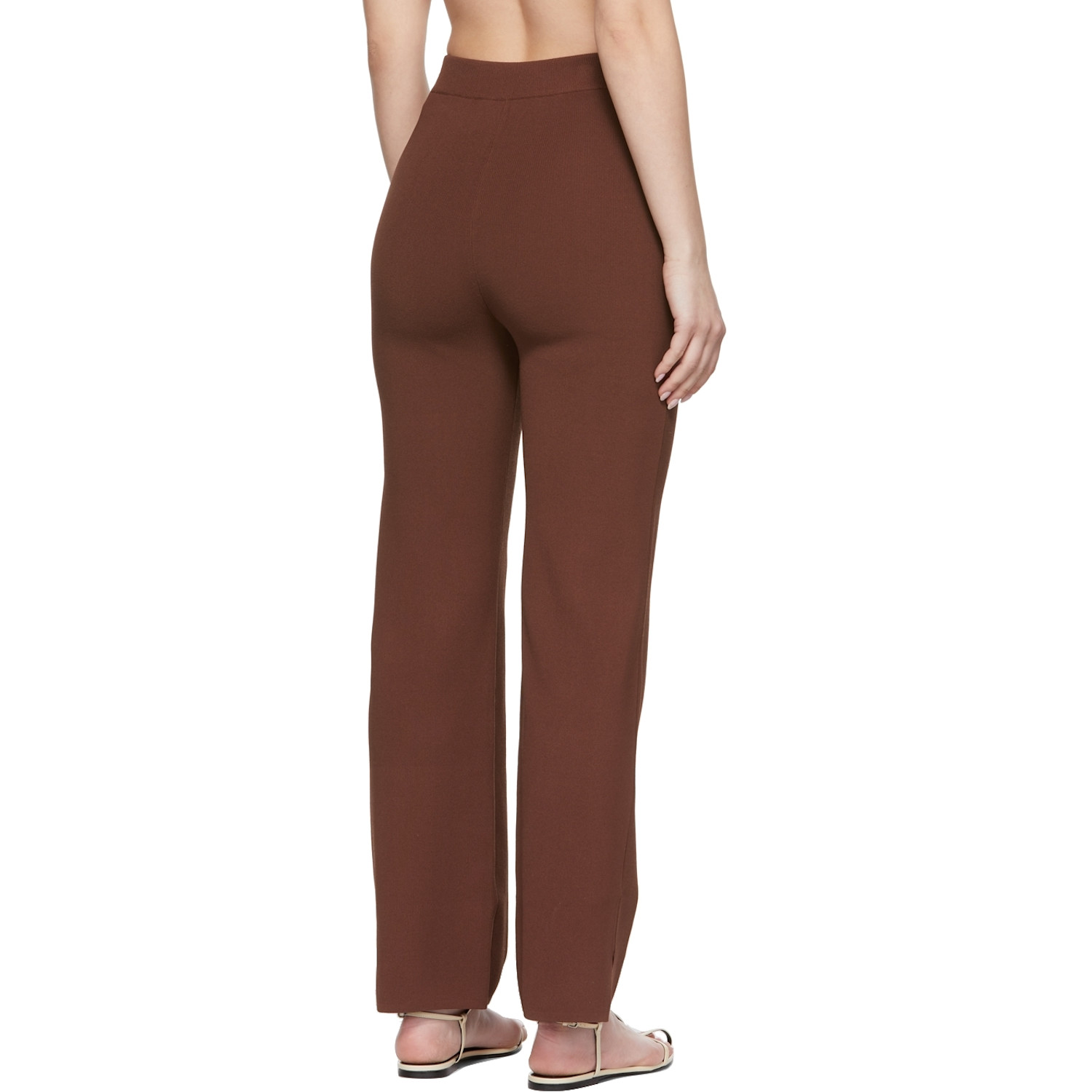  Nanushka Burgundy Domino Compact Lounge Pants 