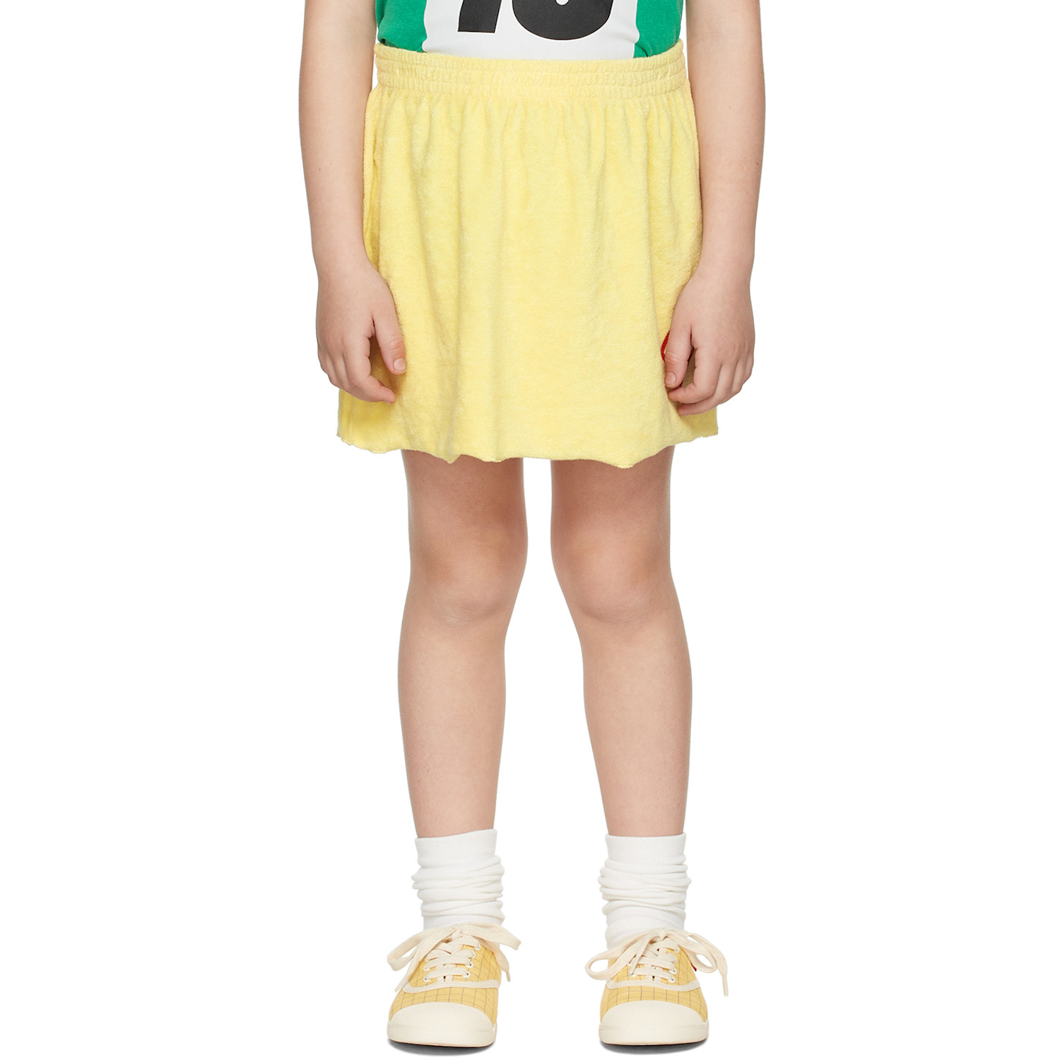  The Animals Observatory Kids Yellow Logo Plain Wombat Skirt 