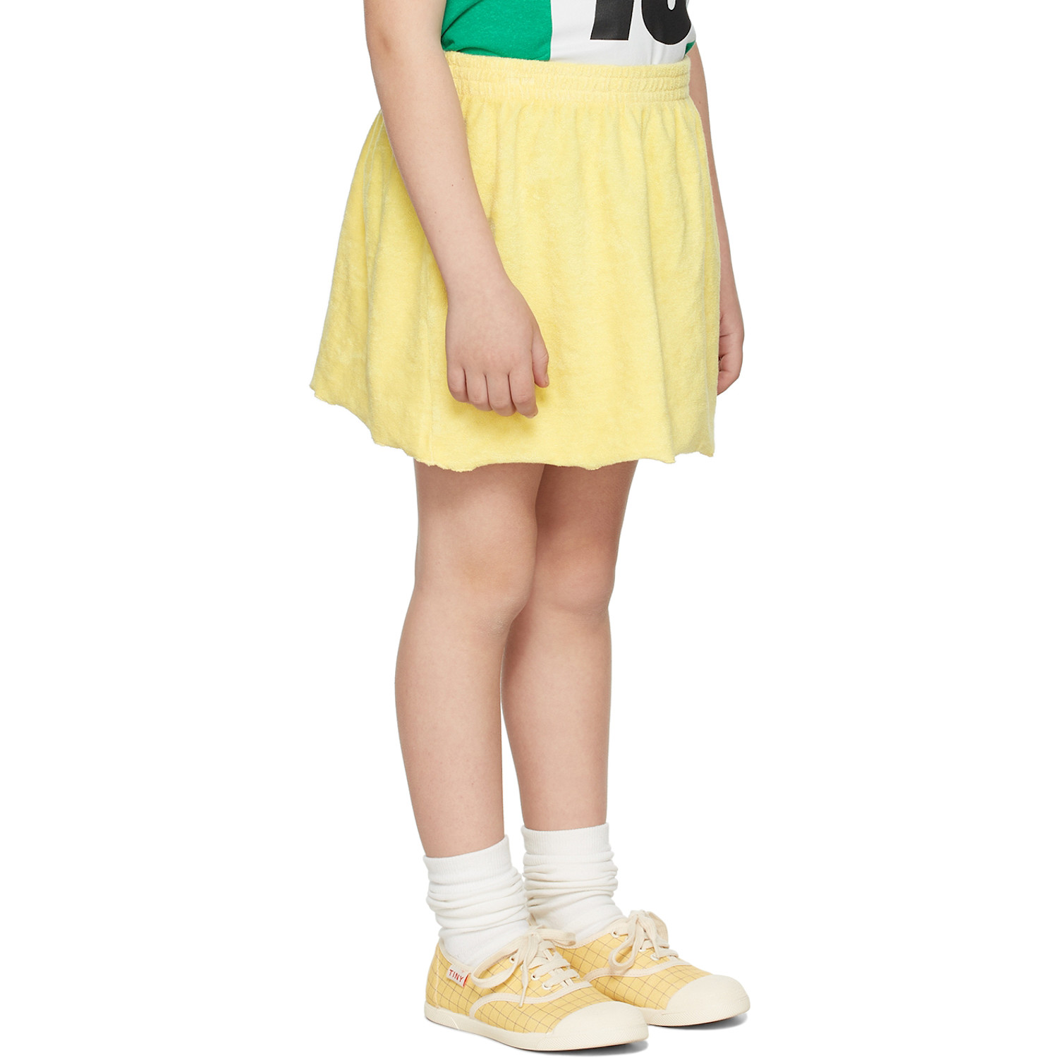  The Animals Observatory Kids Yellow Logo Plain Wombat Skirt 