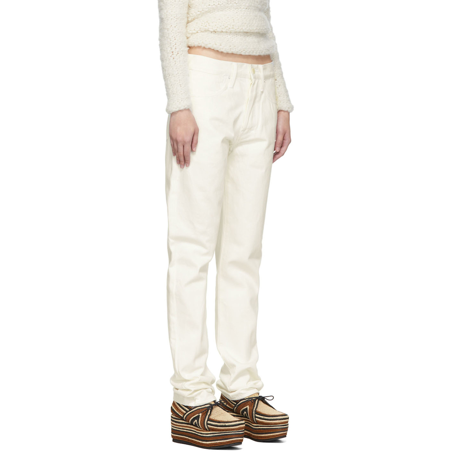  Gabriela Hearst White Anthony Jeans 