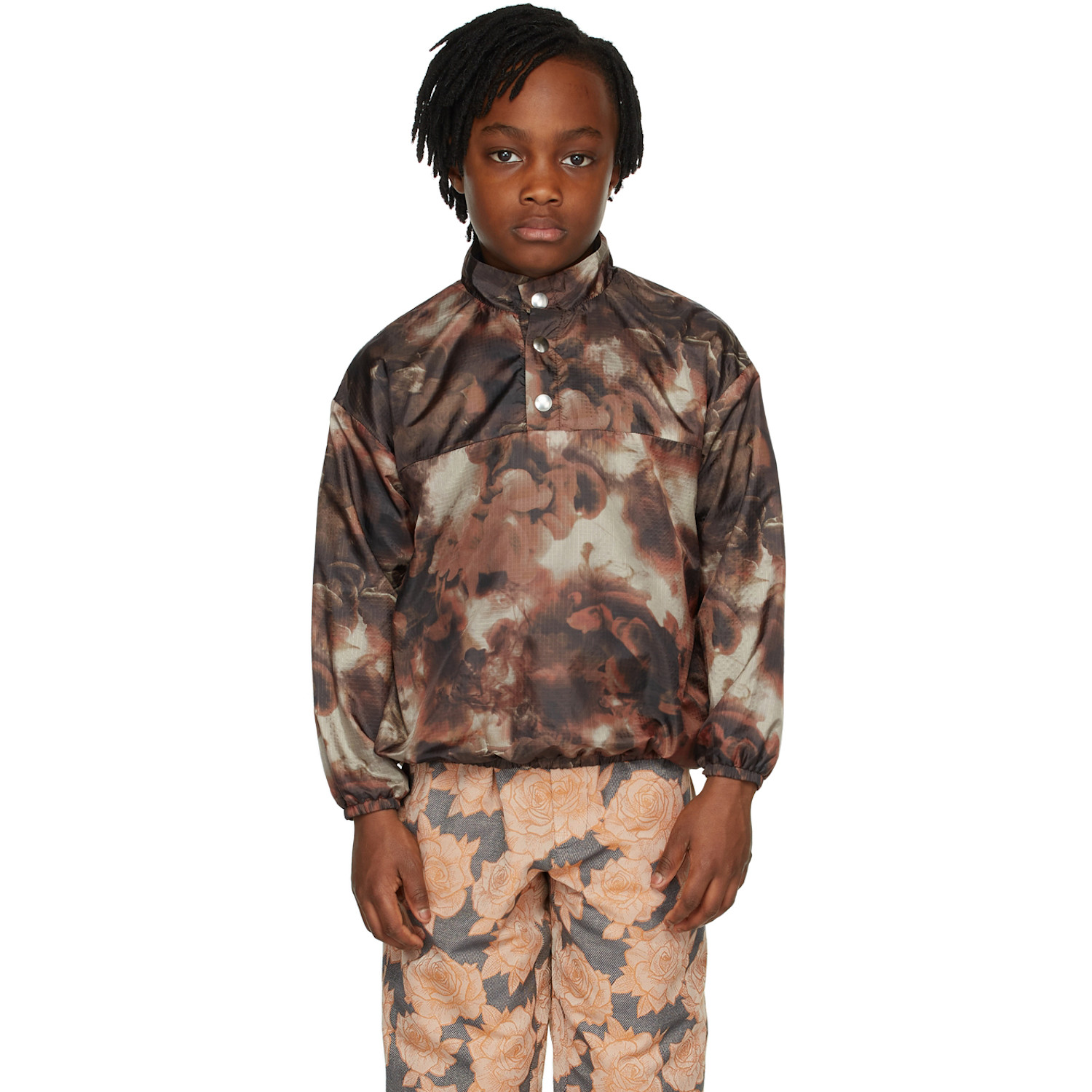  Bo(y)smans Kids Brown Pullover Jacket 