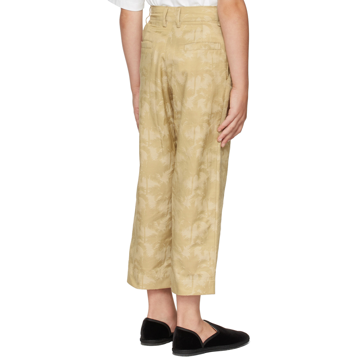  Bo(y)smans Kids Beige Palm Trousers 