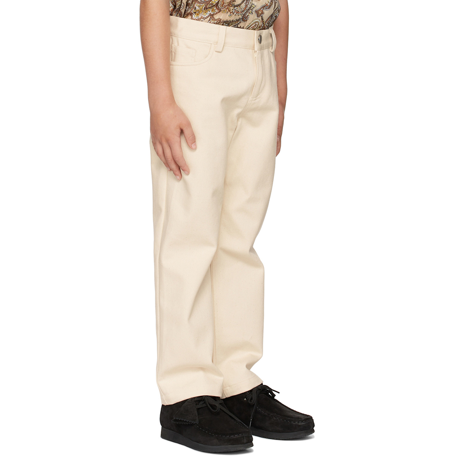 Bo(y)smans Kids Off-white Cotton Trousers 