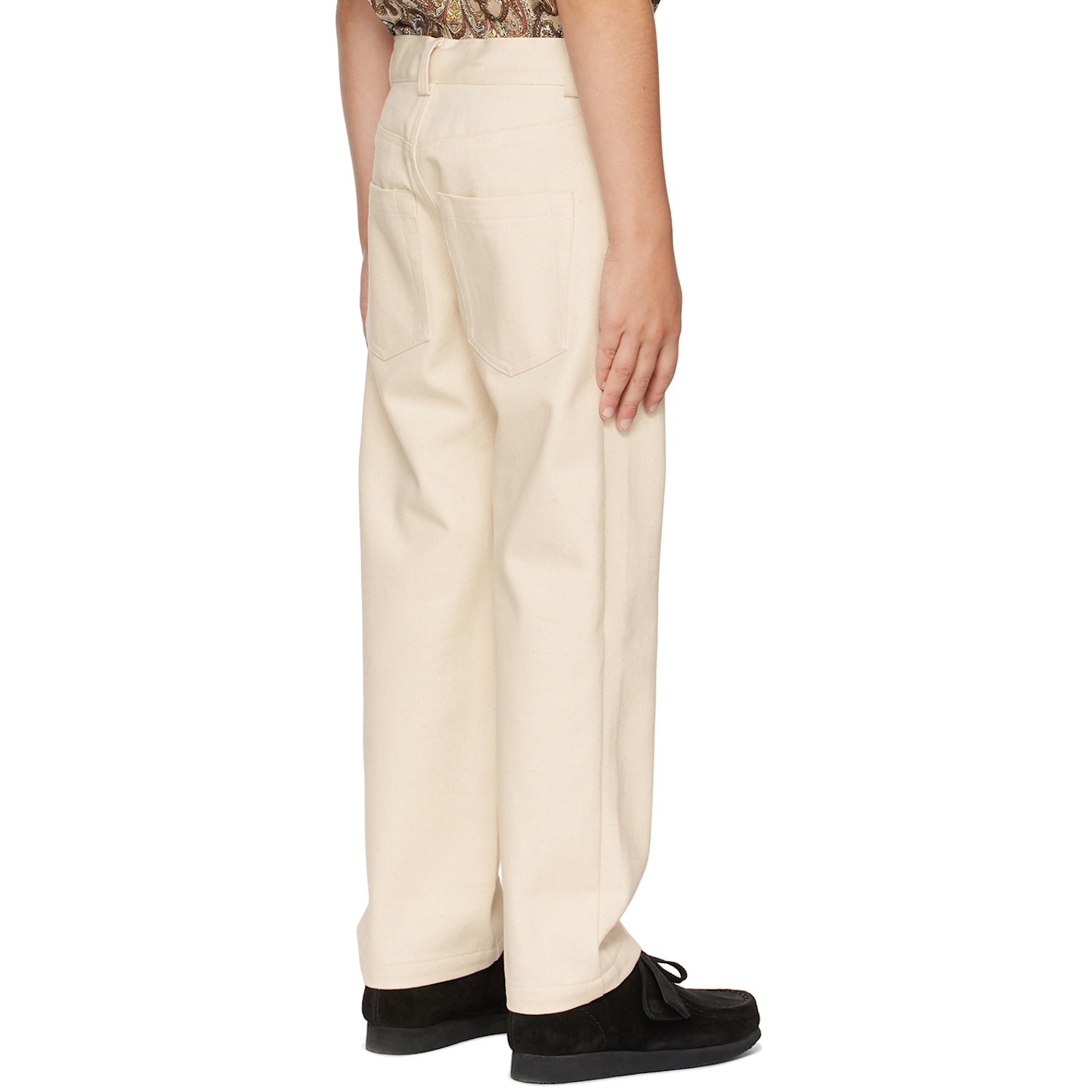  Bo(y)smans Kids Off-white Cotton Trousers 