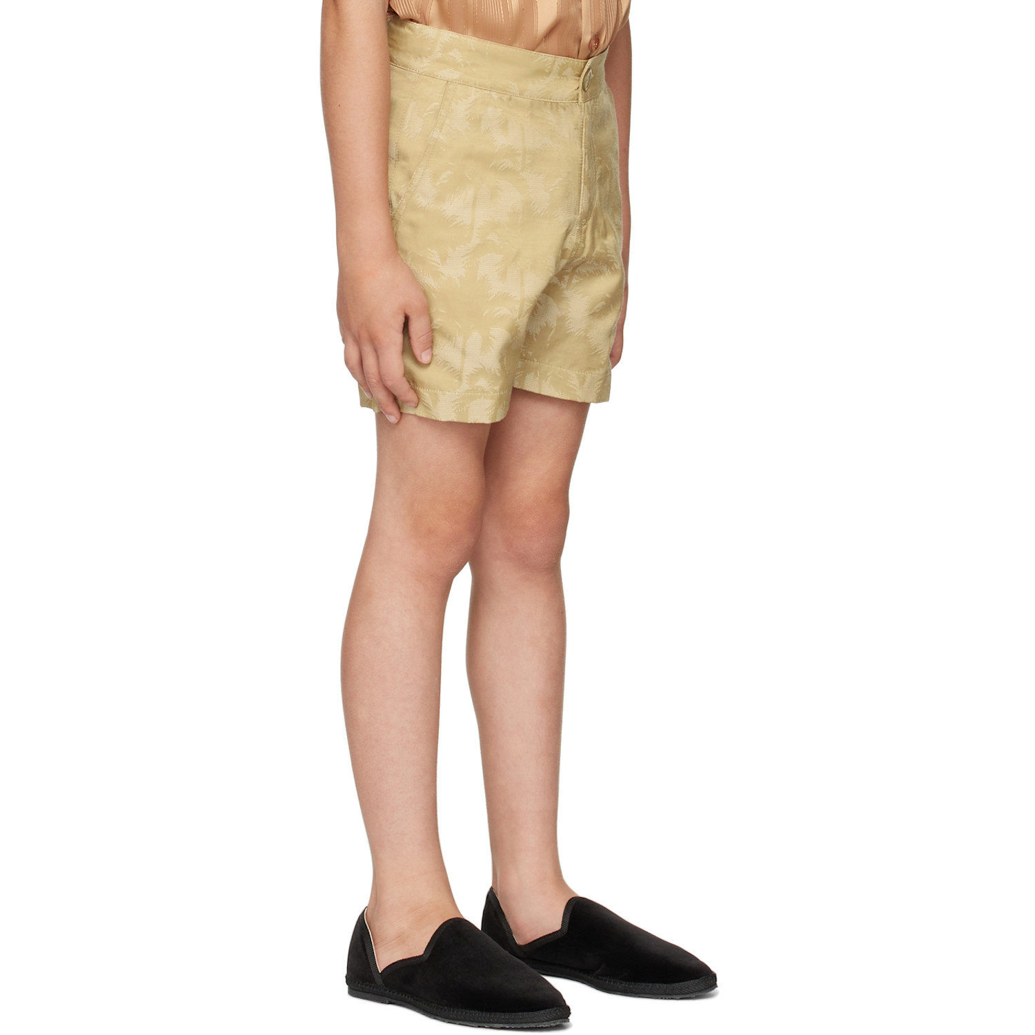  Bo(y)smans Kids Beige Palm Shorts 